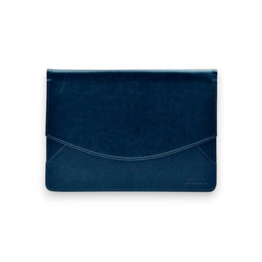 Picture of A4 DOCUMENT WALLET NAVY BLUE LEATHER